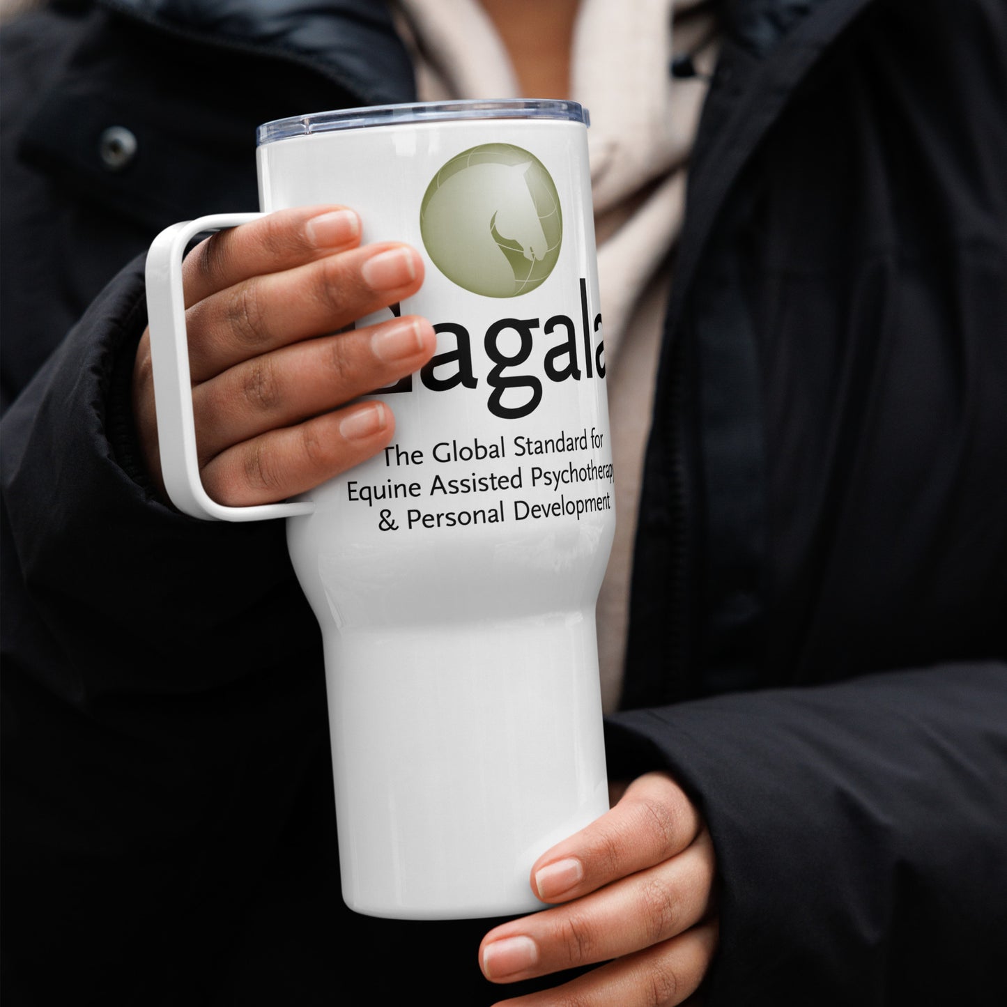 Eagala 20 ounce coffee mug with Eagala logo