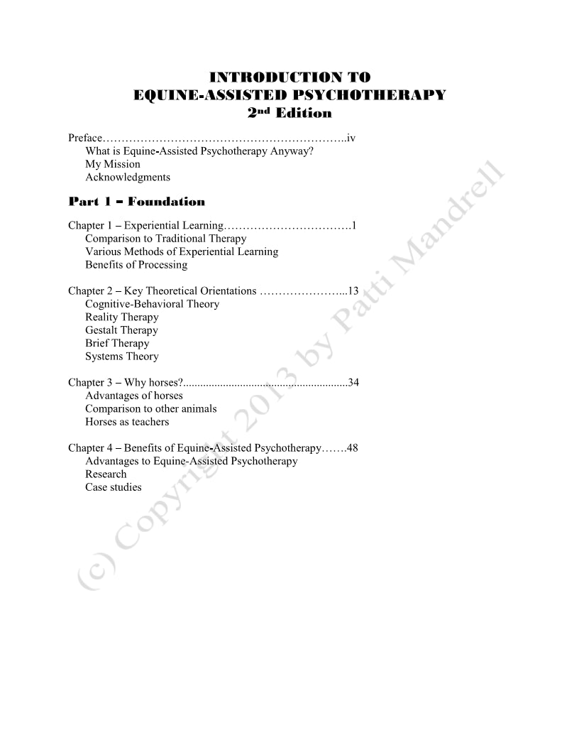 Introduction to Equine-Assisted Psychotherapy: A Comprehensive Overview (2nd Edition)
