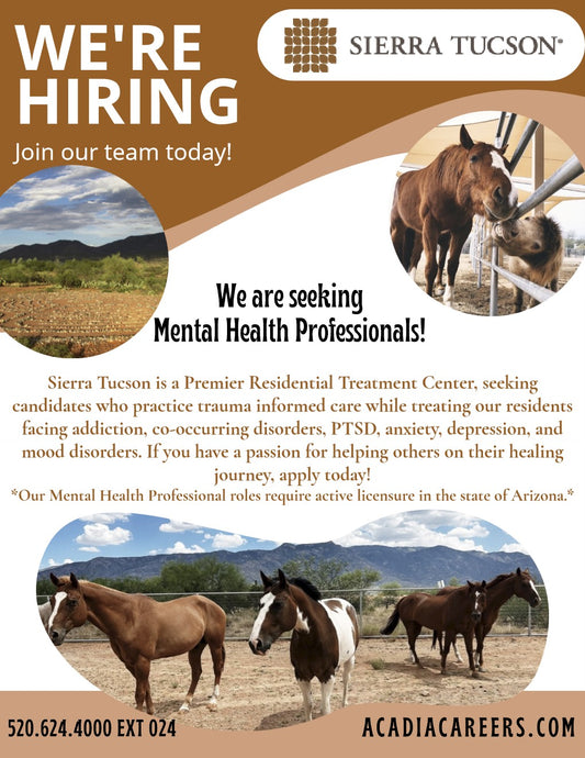 Sierra Tucson Seeking Mental Health Professional